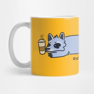 Homebody raccoon Mug